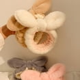 thumbnail image 4 of Transemion Soft And Lightweight Shower Up Headband Cute Animal Ears Wide Applications Multifunctional Hair Band White, 4 of 6