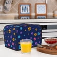 thumbnail image 5 of Toaster Cover 4 Slice Dog Paw Dustproof Bread Maker Cover Fingerprint Bakeware Protection Wide Slot Toaster Bag Reusable Kitchen Small Appliance Cover TC278, 5 of 5
