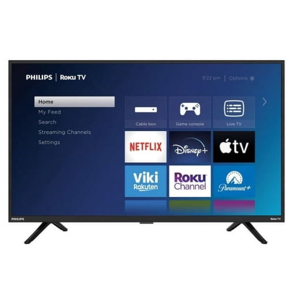 Téléviseur Intelligent DEL Roku 1080p FHD Philips Remis à Neuf de 32 Po (32PFL6573/F7) - Boîte Ouverte