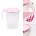 thumbnail image 3 of Miangastore Pichet de Boisson en Plastique 1 Pce 2500 ml Résistant à la Chaleur Pichet d'Eau Froide Pichet à Jus avec Poignée (Rose), 3 of 8