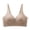 Coffee, variant on Women's Wireless Honeycomb Cup Jelly Glue Soft Support Gathering Bra - Solid Color Daily Wear Semi Fixed Cup Nylon Comfort