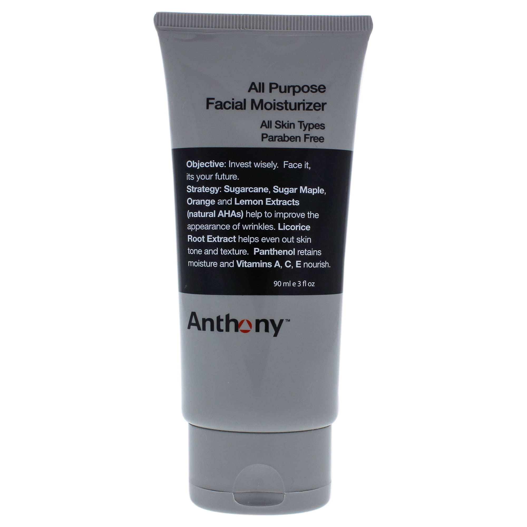 All Purpose Facial Moisturizer by Anthony for Men - 3 oz Moisturizer