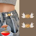 thumbnail image 2 of TIELUTT Adjustable Waist Tightener for Pants Bunny/Cat/D Aisy Design Fashion Sewing Patterns Misses Dress Mens Stretch Dress Pants with Elastic Waist Button Extender Pin Extender Stretcher Jean Button, 2 of 5