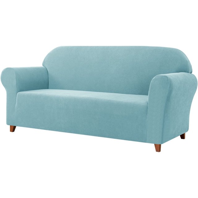 Housse de Sofa 2024 1 Pce Housse avec Coussin d'Assise extra Extensible Housse de Siège TG Sofa Ivoire