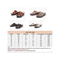 thumbnail image 2 of Woobling Pantoufles pour Femmes Sandales à Enfiler Sans Talon Semelle Compensée Confortables Quotidiennes Brun 6, 2 of 9