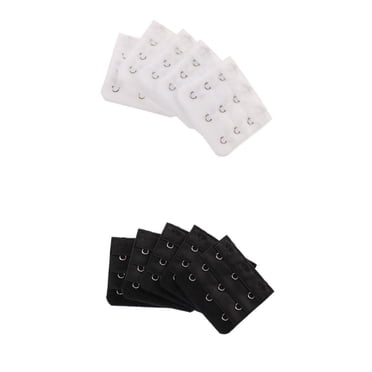 Milaget 10 Pcs Women Bra Extender Elastic Stretch Bra Extension Strap 3 Rows 3 Hooks