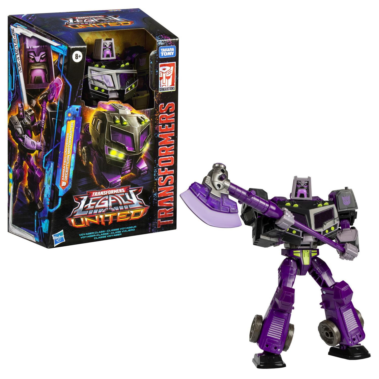Transformers Generations Legacy United Voyageur Transformers: Animated Universe Decepticon Motormaster