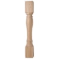 thumbnail image 1 of BingLTD - 35 1/2" Tall Turned/Round Unfinished Rubberwood Post - 1 PC (K535), 1 of 1