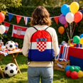 thumbnail image 4 of Linnome National Banner Drawstring Backpack for Football Matches Sports Sackpack with Teams Print for Soccer Fans 15.74x12.59in Multicolor#05, 4 of 6