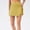 Yellow, variant on Elvqul Womens Skirt A-Line Mini Skirt Summer Side Slits White Elastic Waist Short Skirt for Juniors