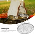 thumbnail image 4 of 4 Slice Camping Bread Toast Tray Gas Stoves Cooker BBQ Camping Toaster Rack, 4 of 7