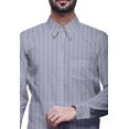 thumbnail image 4 of BESTMAN Chemises Habillées Imprimées pour Hommes Coupe Ajustée Col Écarté Chemise en Coton, 4 of 5