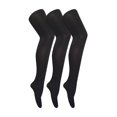 thumbnail image 1 of 3 Pair Multipack Womens Coloured Opaque 80 Denier Tights | Sock Snob | Plain Block Colour Tights, 1 of 2