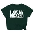 thumbnail image 2 of Meichang T-Shirts Cœur d'Amour pour Femmes T-Shirts de la Saint-Valentin Imprimé Cœur T-Shirts de Vacances Hauts de la Saint-Valentin Manches Courtes Col Rond Blouses, 2 of 5