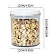 thumbnail image 2 of Divers Grains Orge Nouilles Bocal de Rangement Noix Bonbons Bocal de Rangement Sec Transparent Boucle Bocal de Rangement Sec, 2 of 2