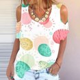 thumbnail image 4 of Birdeem Fashion Woman Round Neck Printing Short Sleeve T Shirt Blouse Tops Sweatshirt, 4 of 4
