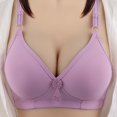 thumbnail image 1 of AherBiu Wireless Bras for Women Plus Size Comfort Soft Full Coverage High Support Push up Bralette Solid Color Bras, 1 of 9