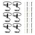 thumbnail image 1 of KAKOWELY iron wine rack 6pcs Single-bottle Wall-mounted Wine Racks Creative Storage Wine Racks (Black)4.72"X3.94"X3.94", 1 of 4