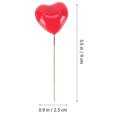 thumbnail image 2 of 40pcs Red Foams Heart Shape Cake Inserts Cake Picks Cake Decor for Valentine's Day, 2 of 8