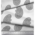 thumbnail image 2 of Soimoi Silk Fabric Paisley Block Printed Craft Fabric by The Yard 42 Inch Wide, 2 of 3