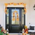 thumbnail image 3 of YIMWNYI Simulation Maple Leaf Rattan, Autumn Decoration, Halloween Decor, Indoor Outdoor Display, Fall Home Accent, Faux Maple Leaf Garland, 3 of 6