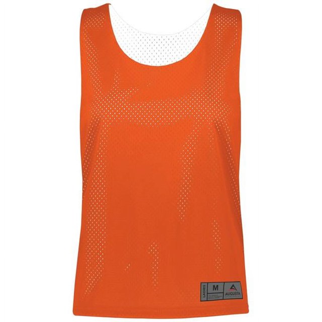 ASI 9719.320.L Haut Pinnie Réversible en Maille pour Femme, Orange et Blanc - Grand