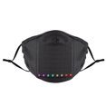 thumbnail image 4 of yingyy Black Voice Control LED Mask Stand Out At Halloween Cosplay Events Cosplay Mask For Halloween Black+1Pcs 21.5x12cm 1Set, 4 of 6