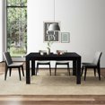 thumbnail image 4 of Gymax Table à Manger Rectangulaire Moderne de 63 Pieds' pour 6 Personnes, Mobilier de Cuisine, 4 of 10