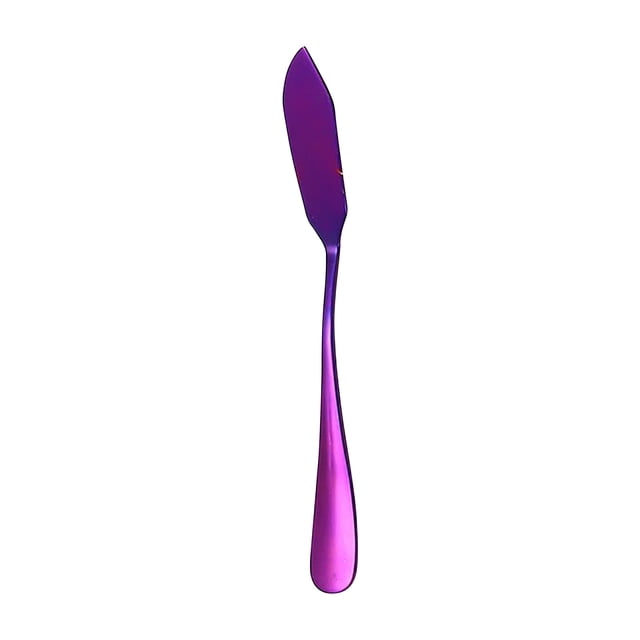 Kyusrd 410 Titanium Plated Stainless Steel Cream Knife Spatula Oil Scraper Cheese Knife