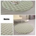 thumbnail image 4 of ABPWLY Round Plush Area Rug, 50x50cm Soft Shaggy Carpet for Bedroom Living Room, Non-Slip Backing, Multiple Colors, 19.69x19.69 Inches, Machine Washable, 4 of 5
