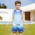 thumbnail image 1 of Toddler Polo Set Blue Sleeveless Tank + Shorts Spring Outfits Clothes for Boys 4-5 Years, 1 of 7