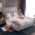 thumbnail image 1 of Erosebridal Rustic Rugby Sheet Set Twin, Old Barn Door Bedding Sets Twin Size, Farmhouse Room Decor, 3 Pieces, 1 of 7
