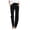Black, variant on LLYwey on Sale Womens Pants Trendy Ladies Casual Slim High Elastic Waist Color Sports and Linen Pants New Full Length Pants Trousers Regular Fitted Navy XL