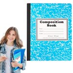 Mohdy Blue Marble Snowflake Notebook,Wide Ruled Notebook Composition Notebooks Wide Ruled Composition Book Wide Notebook Papersewn Binding Cover Assorted Colors,Material:Paper