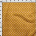 thumbnail image 3 of oneOone Velvet Orange Fabric Asian Floral Block Craft Projects Decor Fabric Printed By The Yard 58 Inch Wide, 3 of 3