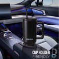 thumbnail image 3 of Gobelet en Acier Inoxydable de 40 oz avec Couvercle à Paille – Rétention Chaude et Froide de 24+ Heures, Conception Étanche au Quart de Tour, Compatible avec Porte-Gobelet – Noir Jais, 3 of 10