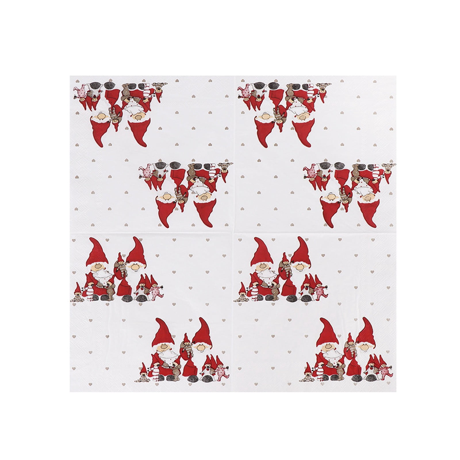 Christmas Printed Napkins 20 Count Party Napkins Holiday Disposable Napkins for Festive Table Setting