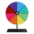 thumbnail image 2 of Qixi Roue de Prix Prix avec Support / Roue de Roulette Rotative Modifiable / Roue de Table / Roue de Fortune Vide pour Accessoires de Jeu de Carnaval des Fêtes Rouge Liquidation!, 2 of 7