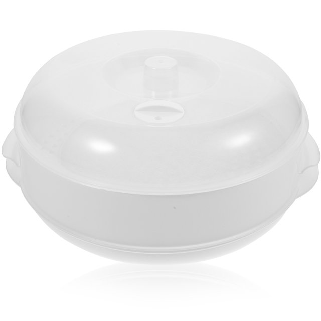Household Steamer Cooking Tool Kitchen Food Steamer Microwave Steamer with Lid Vent