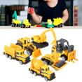 thumbnail image 4 of Excavator, Long Life Scale Alloy & Plastic Material Excavator, 6pcs Engineering Vehicle Toy, For Kids Gift Decoration, 4 of 7