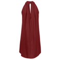 thumbnail image 5 of Ketyyh-chn99 Robes d'Été Grande Taille pour Femmes Robe Évasée à Fleurs Robe de Plage Robe Décontractée d'Automne Ample Mini Robe Bordeaux,m, 5 of 5