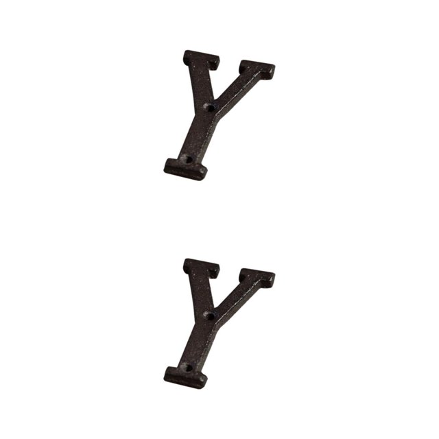Transemion Durable And Rustproof Metal House Number Plaque For Stylish Door Decoration B17--Y 2Set