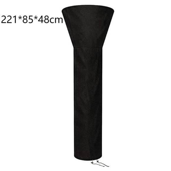 SUYIN Outdoor Heavy Duty Waterproof Black Patio Heater Cover Furniture Protector