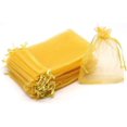 thumbnail image 1 of ORUYROP ® 100pcs Drawstring Organza Jewelry Candy Pouch Party Wedding Favor Gift Bags (7x9, Golden), 1 of 7