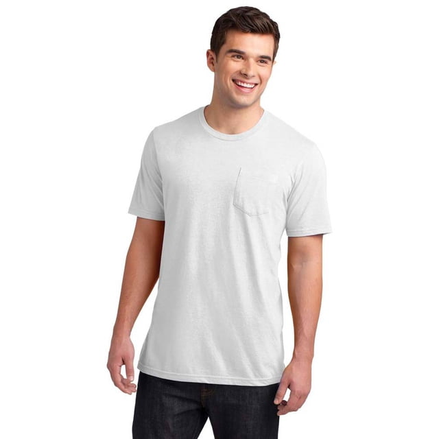 T-Shirt à Poche pour Hommes, Blanc m