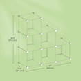 thumbnail image 5 of 6 Cubes de Rangement en Plastique, Organisateur Modulaire, pour Armoire de Rangement de Vêtements, Blanc, 5 of 5