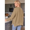 thumbnail image 2 of ORUYROP Women's Crewneck Batwing Long Sleeve Sweater 2023 Fall Oversized Ribbed Knit Side Slit Pullover Top, 2 of 7