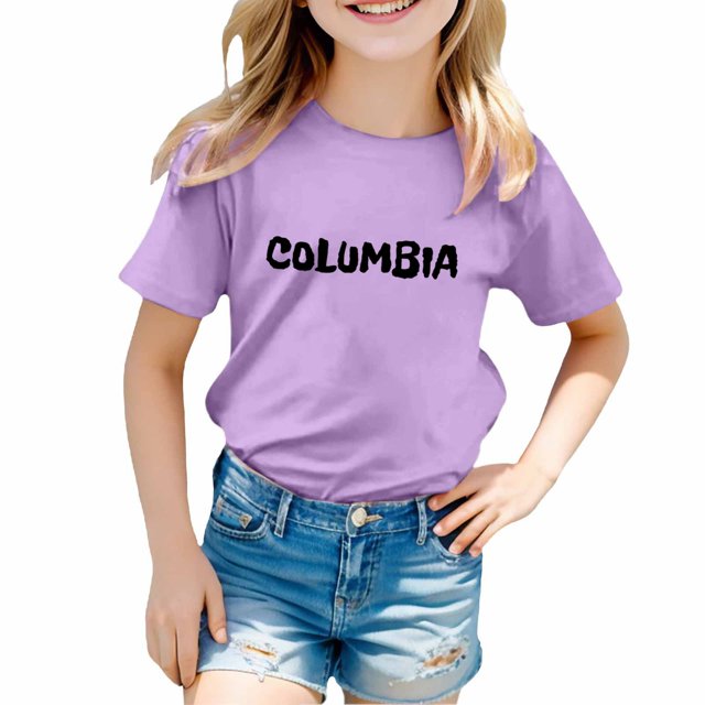 TZEWGL Tees For Infnat City Place Name Theme Printed Crew Neck Short Sleeve Blouse For Toddlers size 3-4T