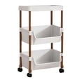 thumbnail image 3 of Feltree Multi-Layer Storage Cart with Wheels Easy Assembly Mobile Organizer for Living Room Bedroom Kitchen Bathroom, 3 of 8