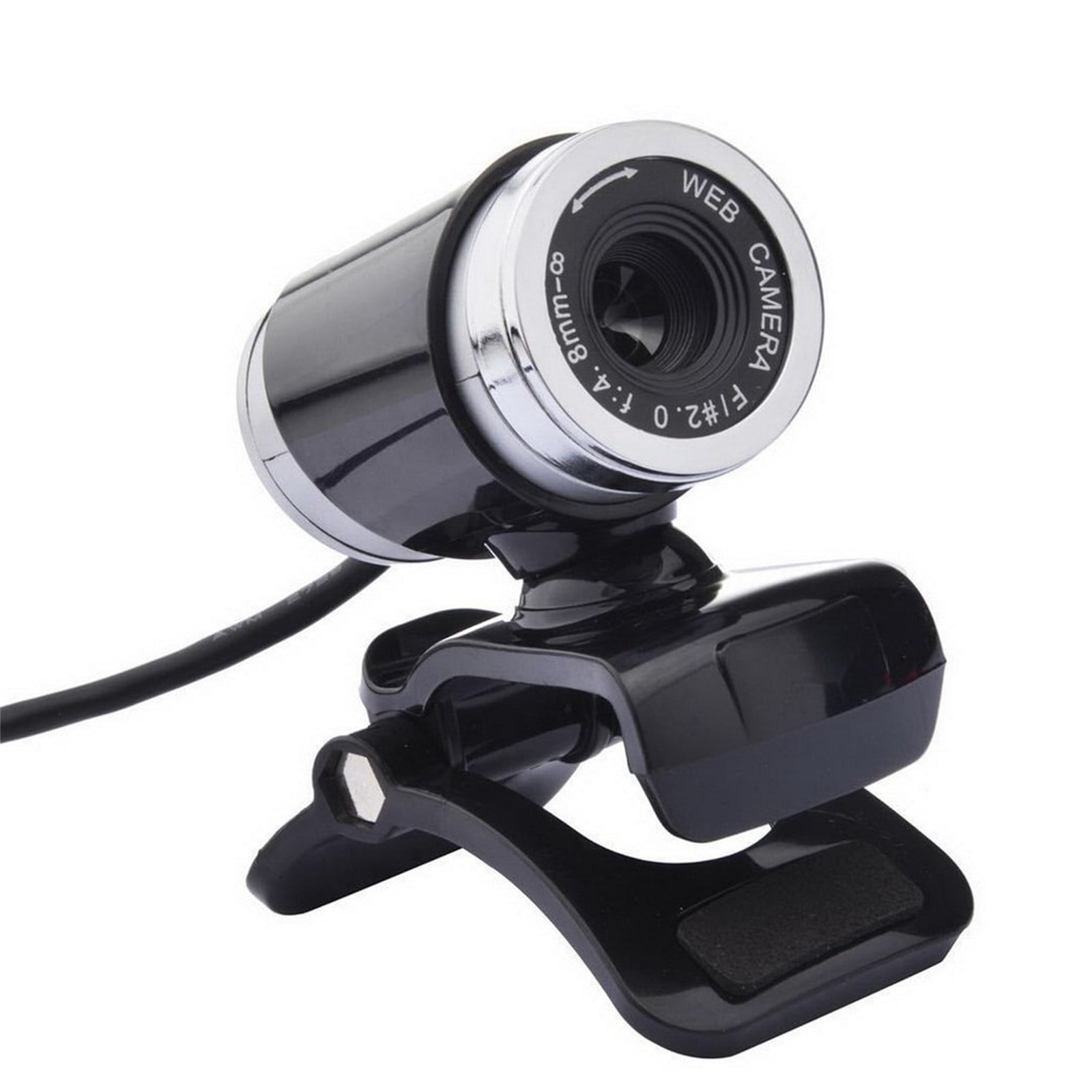 LEHOZIHEQ Webcam, USB Webcam with Microphone, Auto Light Correction, Fixed Focus, USB Plug & Play, for Online Classes, Live Streaming, Video Calls, Conference